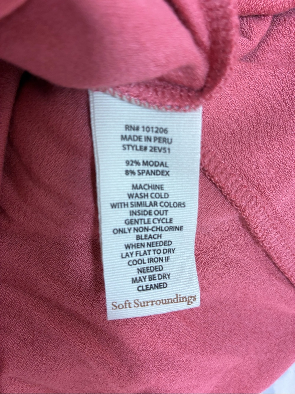 Soft Surroundings Olive & Coral Pink V‑Neck Tunic Tanks | Size XL (NWT Set of 2) - Picture 11 of 16